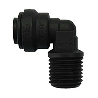 Inch Black Polypropylene Fixed Elbows