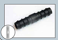 Union Hose Connector 12 mm Black