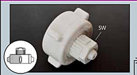 Swivel Tube Fitting 1/4 in. x 3/4 in. PP