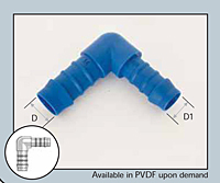 Reduce Elbow Hose Connector 5 mm x 4 mm