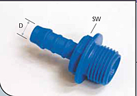 Flange Mounting Male Straight Hose Connector-2