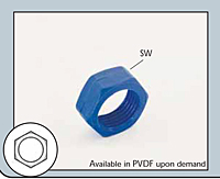 Thin Nut 1/2 in. Blue
