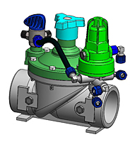 Trio Tech 3-Way Plastic Valve Drawing