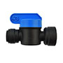 Inch Black Polypropylene Speedfit To Female Shut-Off Valves