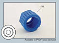 Nut for Insert Fitting 6 mm Blue